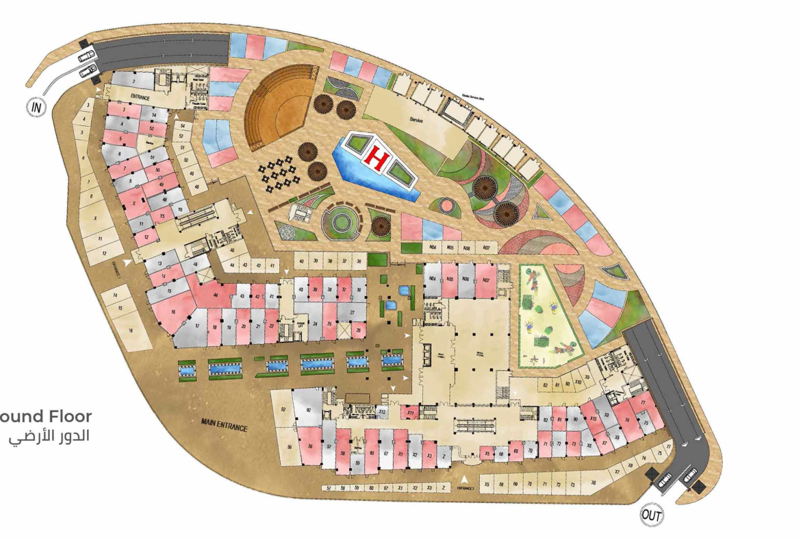 Buy Commercial Space in High City Mall El Obour City layout images